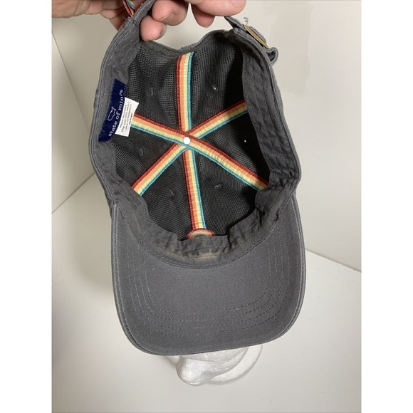 Good Vibes Baseball Hat Cap Gray with Rainbow Adjustable - Picture 9 of 12